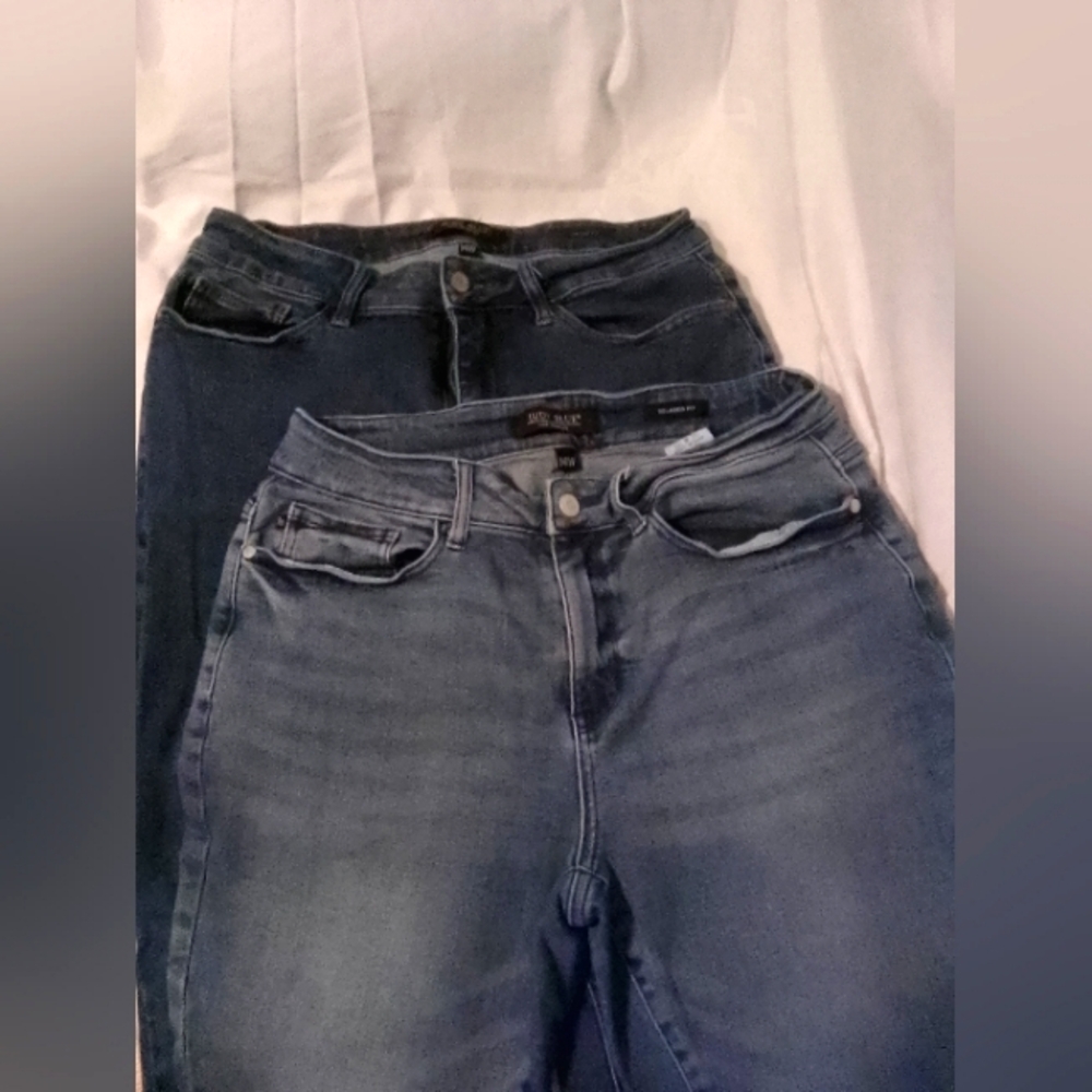 Judy Blue lot of 2 pairs of jeans Skinny Fit Jeans and one Relaxed Fit Jeans